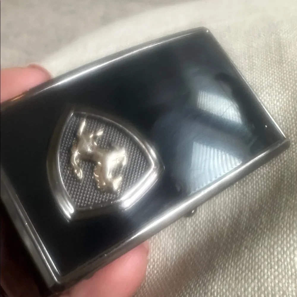 Scuderia Ferrari Black Men’s Belt Buckle